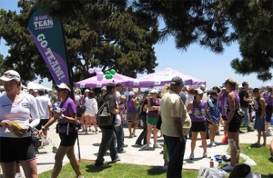 Just a snapshot of the sea of purple post race